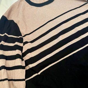 Mr Turk CONLEY CREWNECK COLOR: BLACK/CAMEL SIZE: XXL Orig. $220